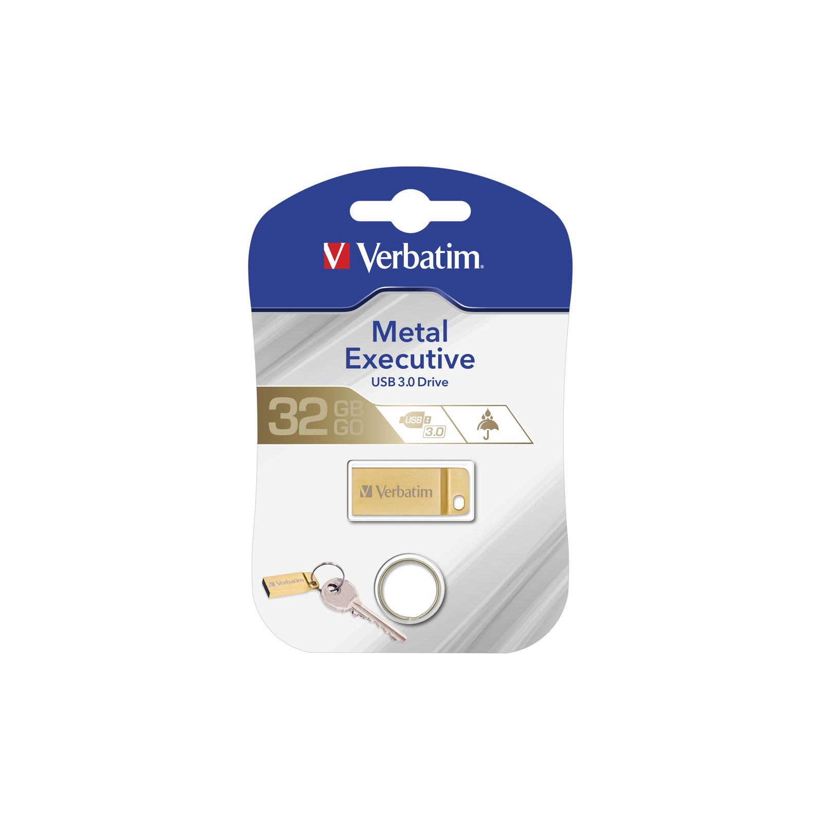 USB флеш накопитель Verbatim 64GB Metal Executive Gold USB 3.0 (99106) изображение 4