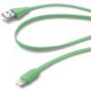 Дата кабель USB 2.0 AM to Lightning 1.0m green Cellularline (USBDATACFLMFIIPH5G) изображение 2