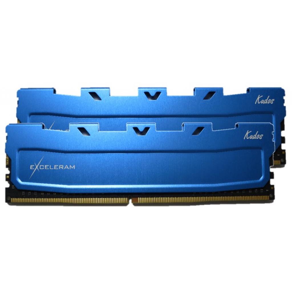 Модуль пам'яті для комп'ютера DDR4 8GB (2x4GB) 2400 MHz Blue Kudos eXceleram (EKBLUE4082417AD) зображення 2