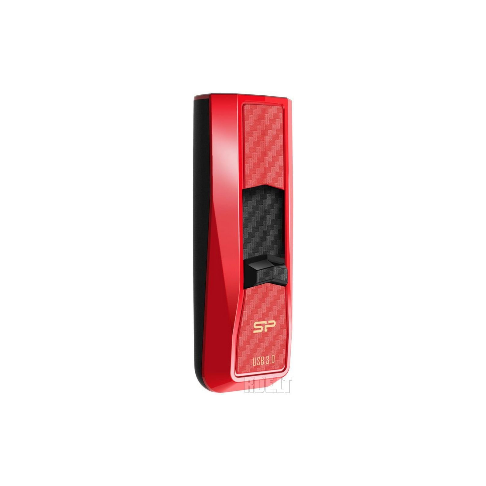USB флеш накопитель Silicon Power 8GB Blaze B50 Red USB 3.0 (SP008GBUF3B50V1R) изображение 2