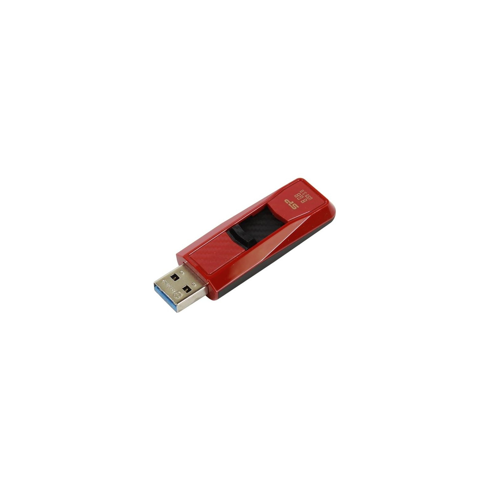 USB флеш накопитель Silicon Power 8GB Blaze B50 Red USB 3.0 (SP008GBUF3B50V1R) изображение 5