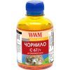 Чорнило WWM Canon IPF-107 200г Yellow IPF-107Y (C67/Y)