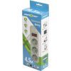 Сетевой фильтр питания Maxxter SPM3-G-15G grey, 4.5 м кабель, 3 розетки (SPM3-G-15G) изображение 2