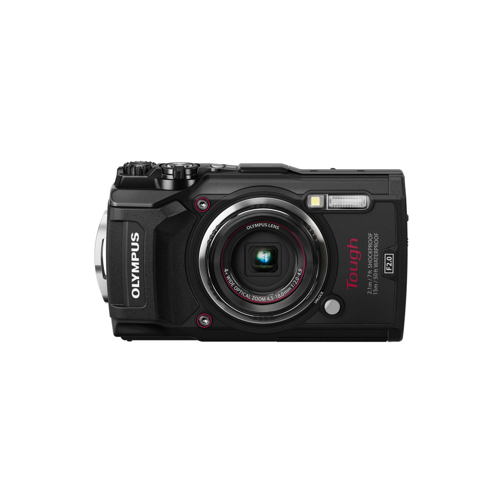 Цифровий фотоапарат Olympus TG-5 Black (Waterproof - 15m; GPS; 4K; Wi-Fi) + case (V104190BE030)