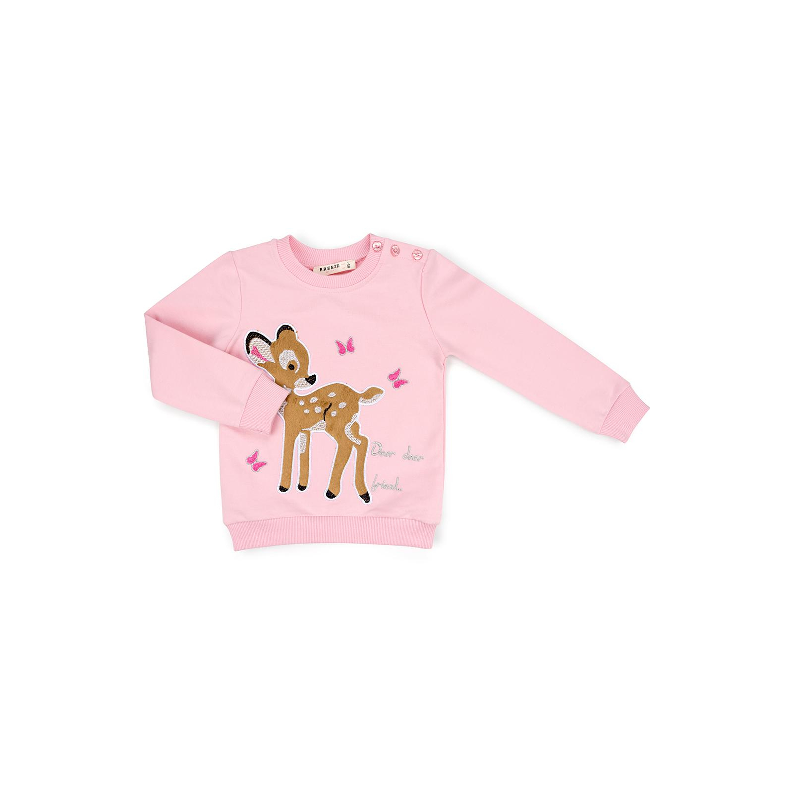 Набір дитячого одягу Breeze с олененком (11449-80G-pink) зображення 2