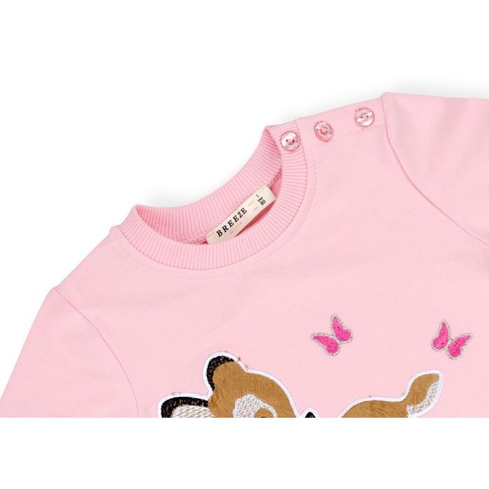 Набір дитячого одягу Breeze с олененком (11449-80G-pink) зображення 7