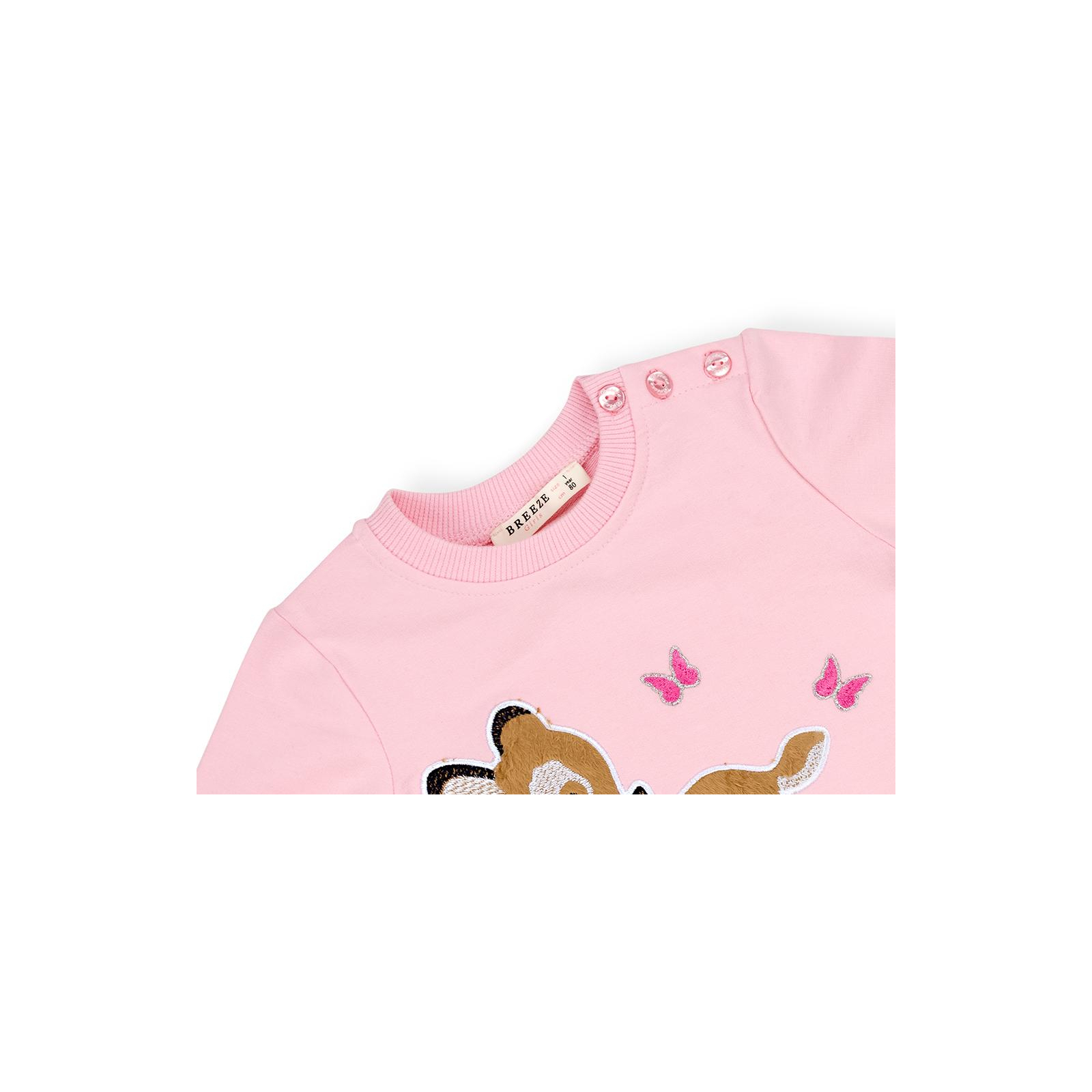 Набір дитячого одягу Breeze с олененком (11449-80G-pink) зображення 7