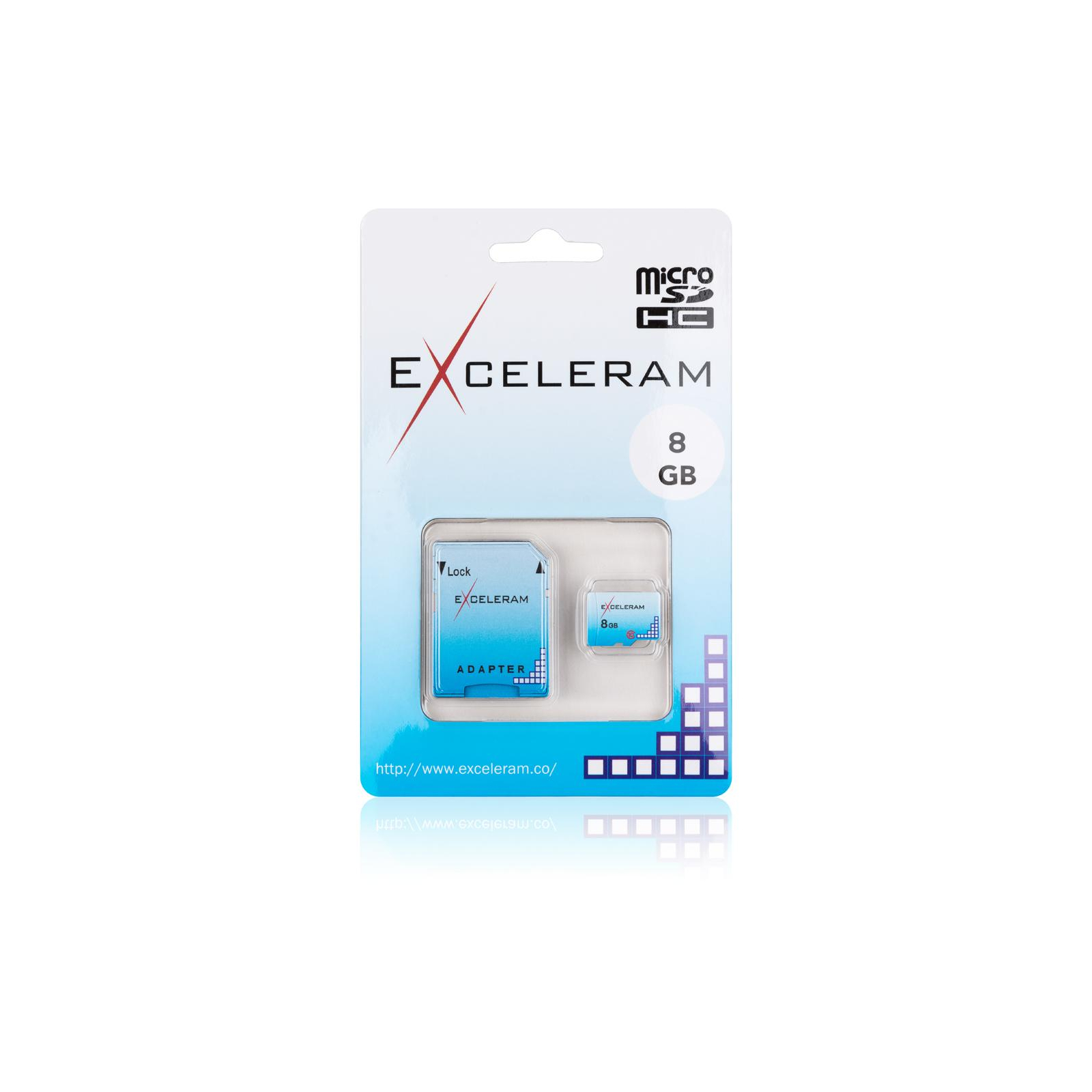 Карта пам'яті eXceleram 8GB microSD class 10 Color series (EMSD0002) зображення 2