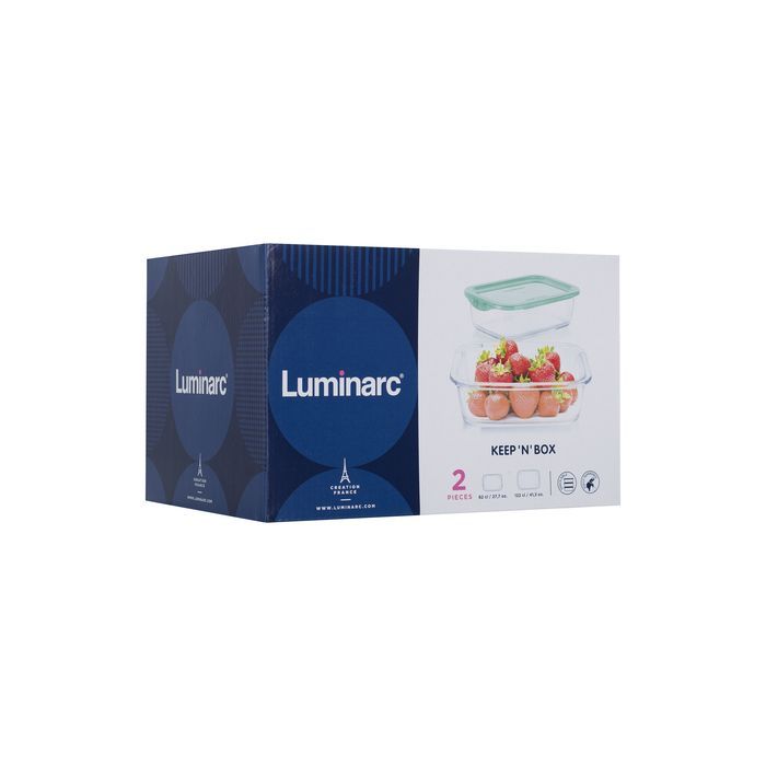 Пищевой контейнер Luminarc Keep'n Box Lagoon набор 2шт прямоуг. 820мл/1220мл (P5506) изображение 7
