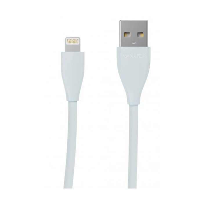 Дата кабель USB 2.0 AM to Lightning 1.0m Maxxter (UB-L-USB-01MG)