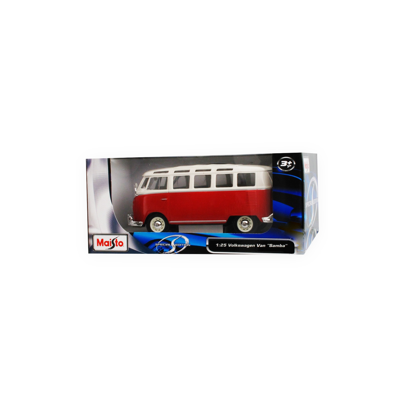 Машина Maisto Volkswagen Van "Samba" червоно-кремовий (1:25) (31956 red cream) зображення 7