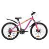 Велосипед Discovery 24" FLINT AM DD рама-13" St 2020 малиново-голубой с желтым (OPS-DIS-24-157)