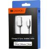 Дата кабель USB 2.0 AM to Lightning 1.0m MFI Dark gray Canyon (CNS-MFIC3DG) изображение 3