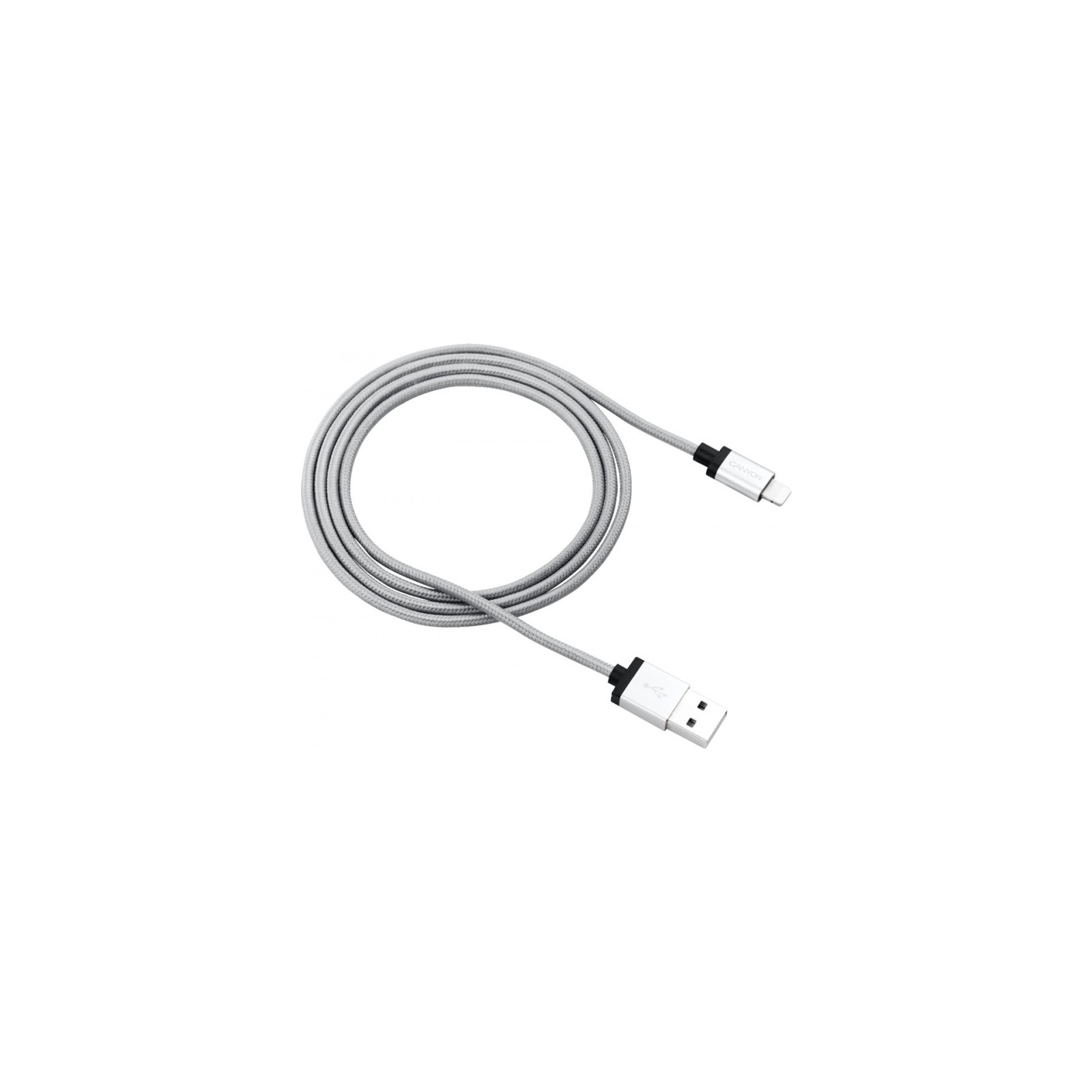 Дата кабель USB 2.0 AM to Lightning 1.0m MFI Pearl White Canyon (CNS-MFIC3PW)