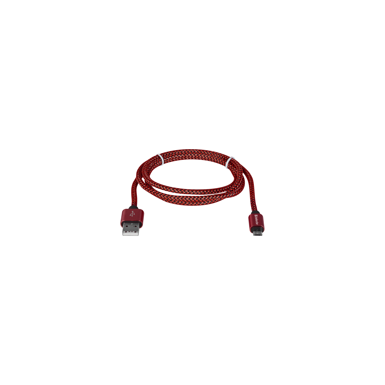 Дата кабель USB 2.0 AM to Micro 5P 1.0m USB08-03T red Defender (87801) изображение 2