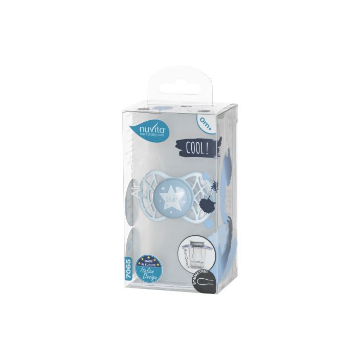 Пустышка Nuvita Air55 Cool 0m+ симметрическая голубая (NV7065BS) изображение 3