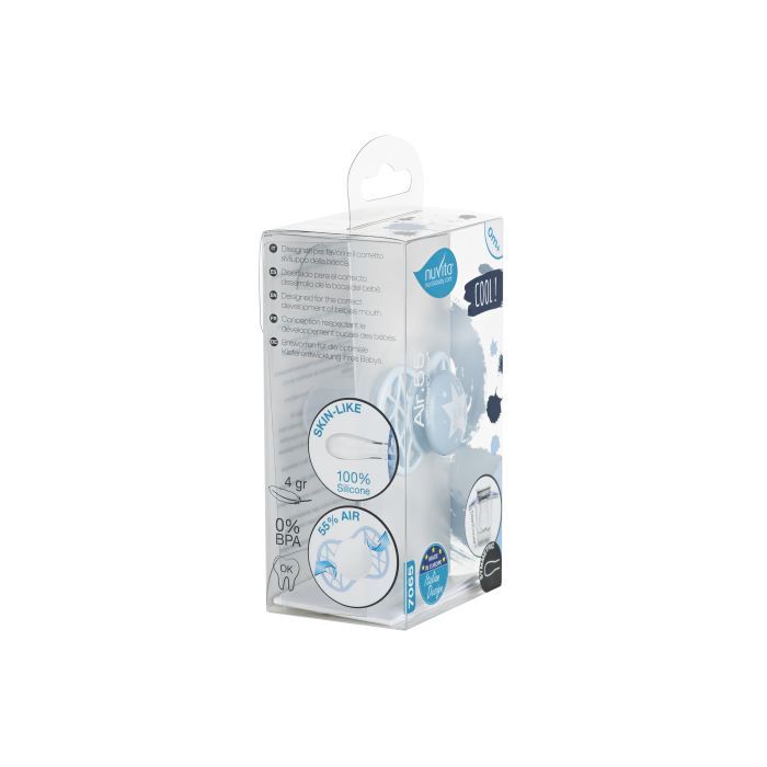 Пустышка Nuvita Air55 Cool 0m+ симметрическая голубая (NV7065BS) изображение 4