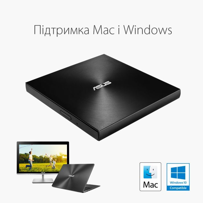 Оптический привод DVD-RW ASUS SDRW-08U9M-U/GOLD/G/AS (90DD02A5-M29000) изображение 5