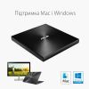 Оптический привод DVD-RW ASUS SDRW-08U9M-U/BLK/G/AS (90DD02A0-M29000) изображение 5