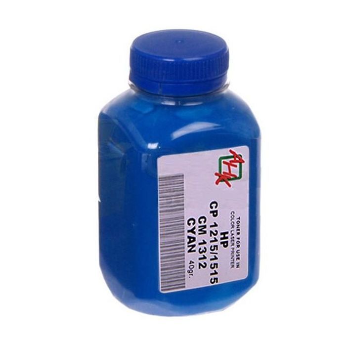 Тонер HP CLJ CP1215/CP1515/CM1312, 40г Cyan AHK (1501130)