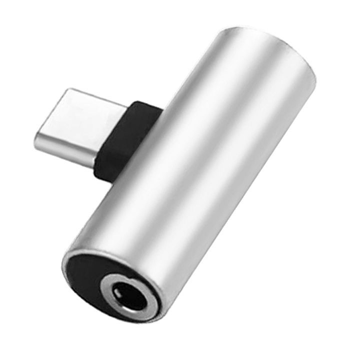 Переходник Type-C to Jack 3.5 мм 1.0m 2in1 XoKo (AC-205-SLV)