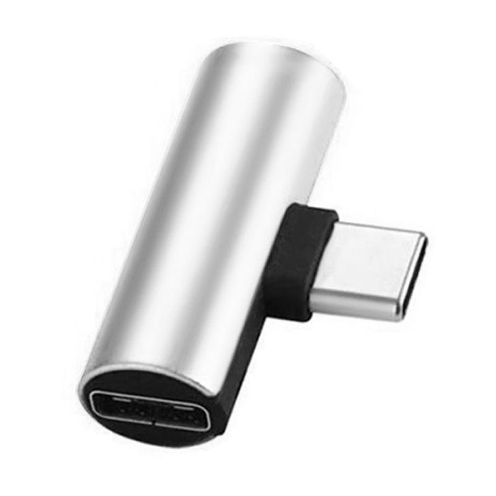 Переходник Type-C to Jack 3.5 мм 1.0m 2in1 XoKo (AC-205-SLV) изображение 2