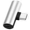 Переходник Type-C to Jack 3.5 мм 1.0m 2in1 XoKo (AC-205-SLV) изображение 2