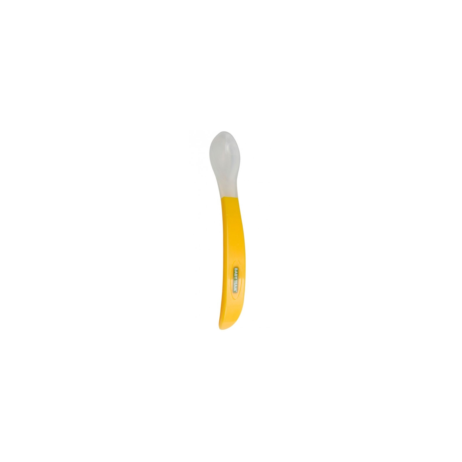 Набір дитячого посуду Baby Team Ложечка м'яка силіконова Жовта (6102_желтый)