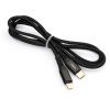 Дата кабель USB-C to Lightning 1.0m 3A 18W nylon braided black Vinga (VCPTCL3ANBK) зображення 2