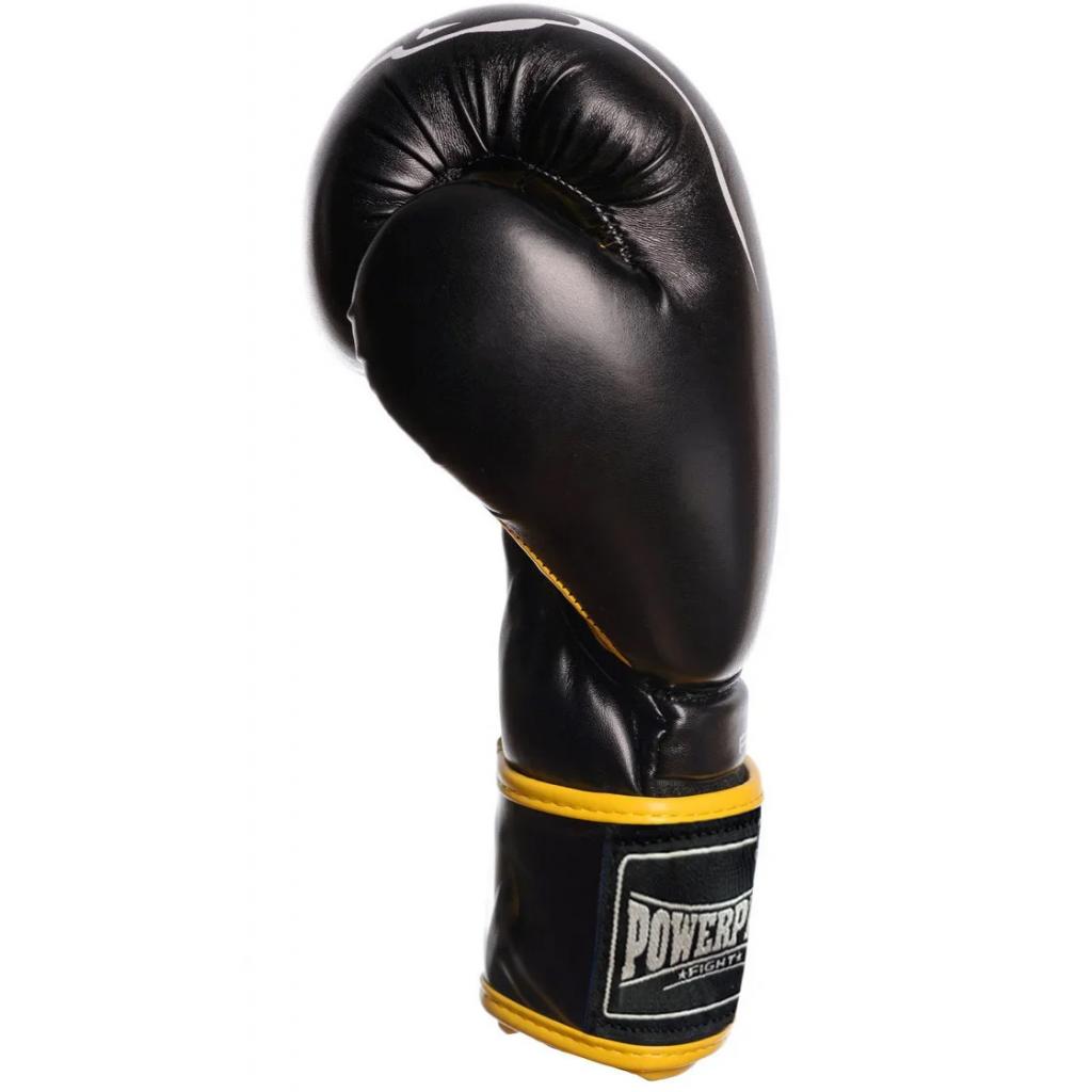 Боксерские перчатки PowerPlay 3018 8oz Black/Yellow (PP_3018_8oz_Black/Yellow) изображение 3