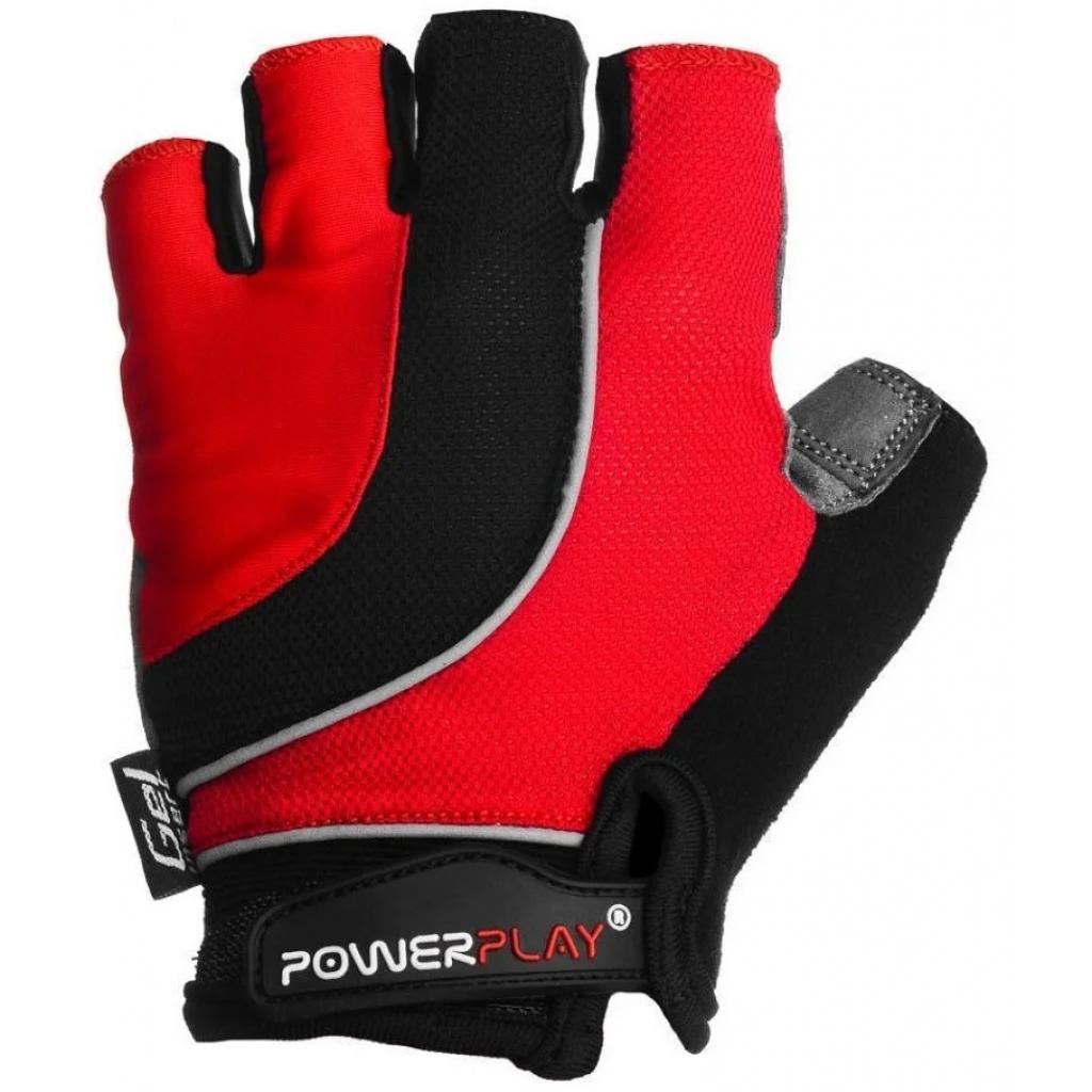 Велоперчатки PowerPlay 5037 Black/Red XS (5037B_XS_Red) изображение 2