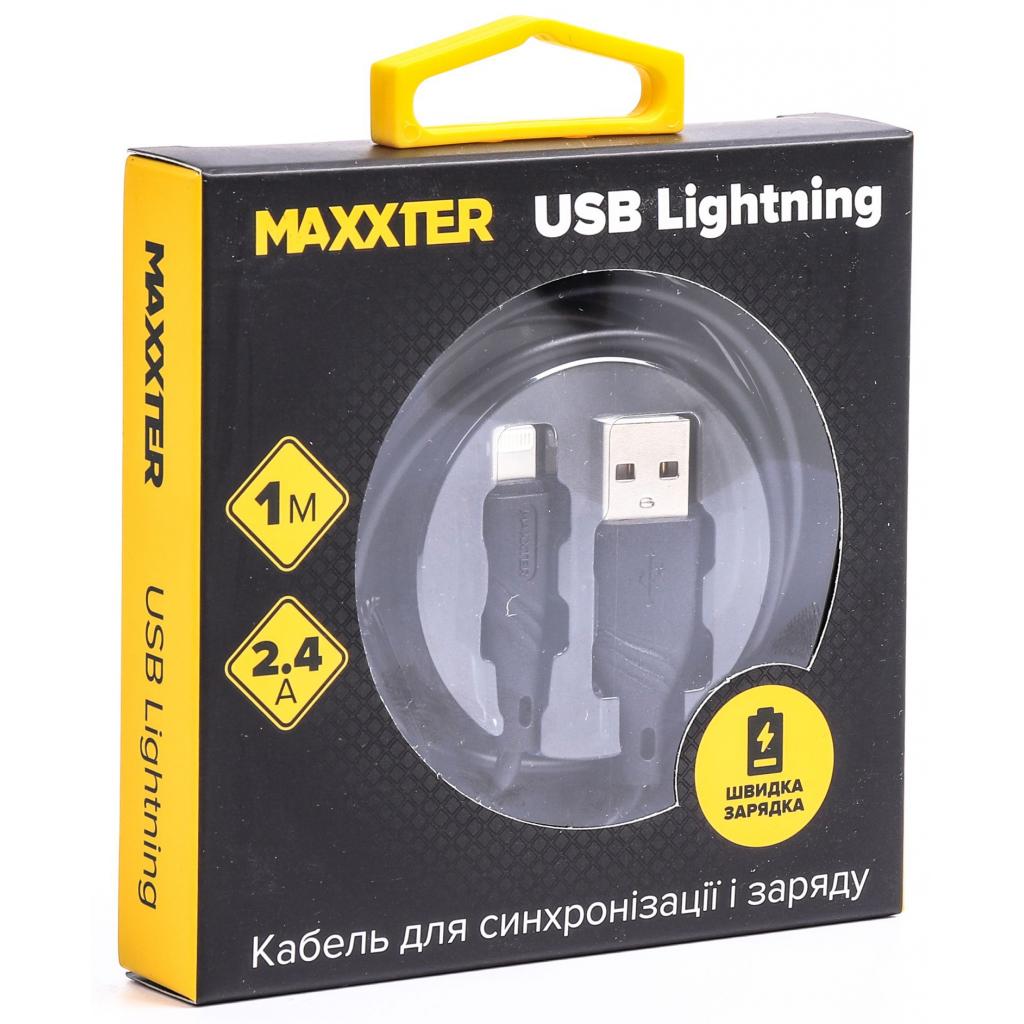 Дата кабель USB 2.0 AM to Lightning 1.0m Maxxter (UB-L-USB-02-1m) зображення 2