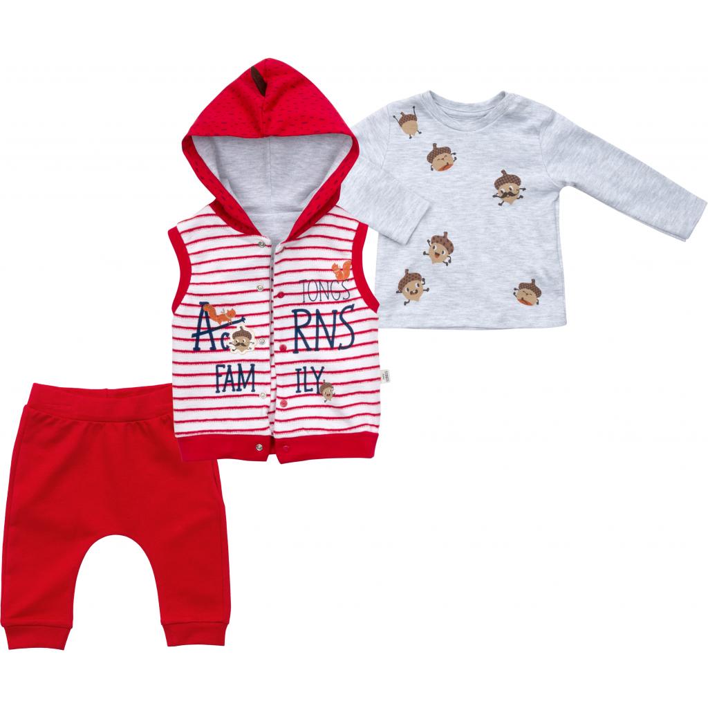 Набір дитячого одягу Tongs з жилетом (2824-80B-red) зображення 2