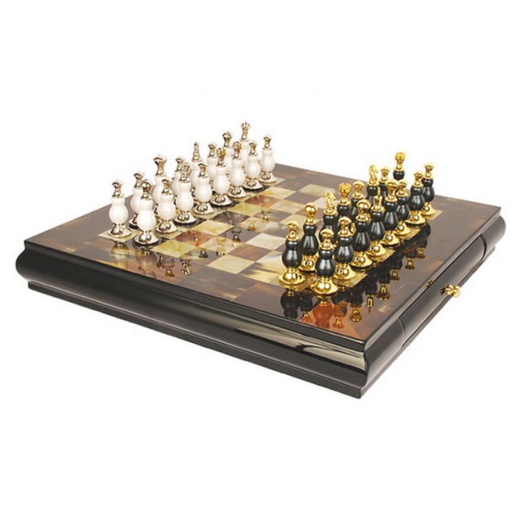 Настольная игра Voltronic Шахматы, коричневая доска с рисунком (DM-BJ-078)