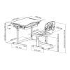 Парта со стулом Cubby Sorpresa Grey (222045) изображение 8