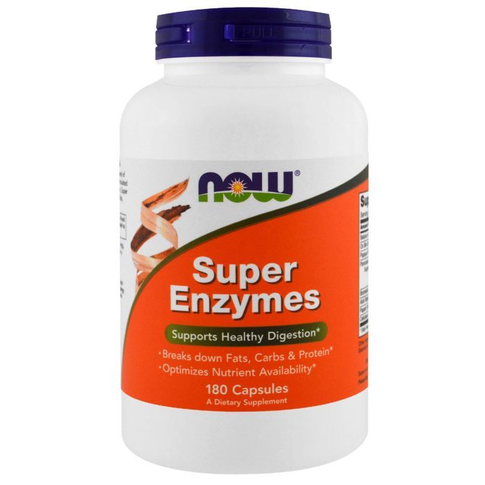 Пробиотики Now Foods Супер Энзимы, 180 капсул (NOW-02964)