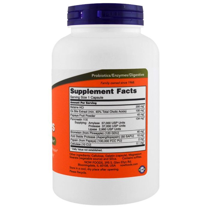 Пробиотики Now Foods Супер Энзимы, 180 капсул (NOW-02964) изображение 2