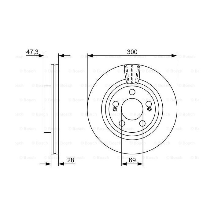 Гальмівний диск Bosch 0 986 479 537 зображення 5