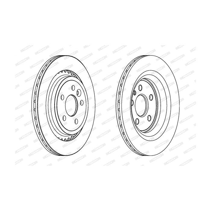 Тормозной диск FERODO DDF1681C