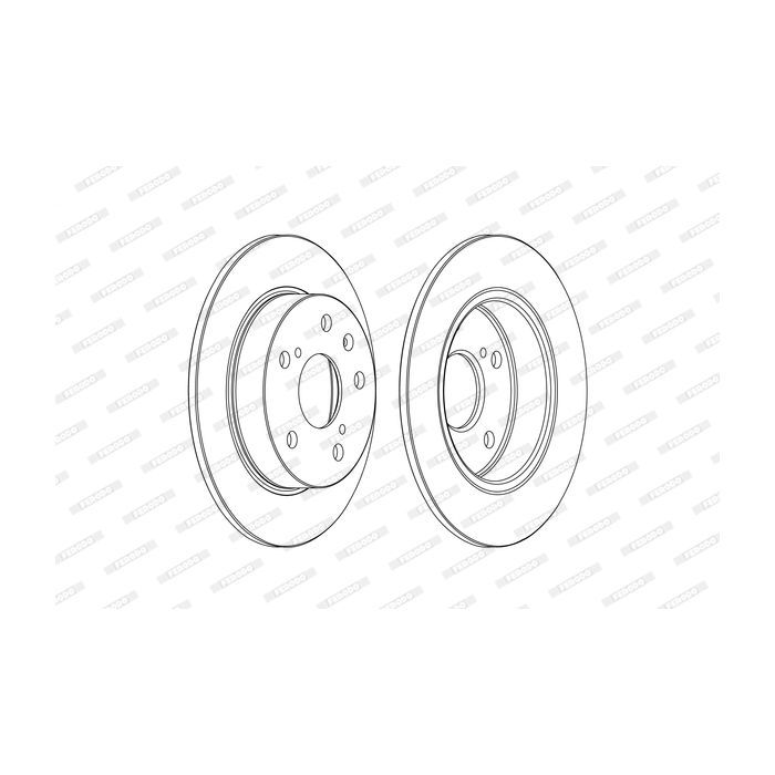 Тормозной диск FERODO DDF2493C