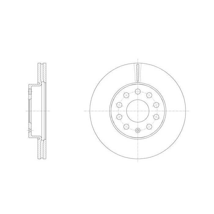 Тормозной диск REMSA 61586.10