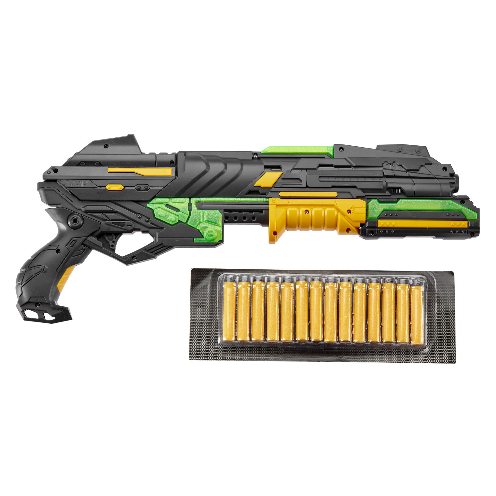Игрушечное оружие ZIPP Toys Бластер + 14 патронов, жёлтый (FJ1054) изображение 2
