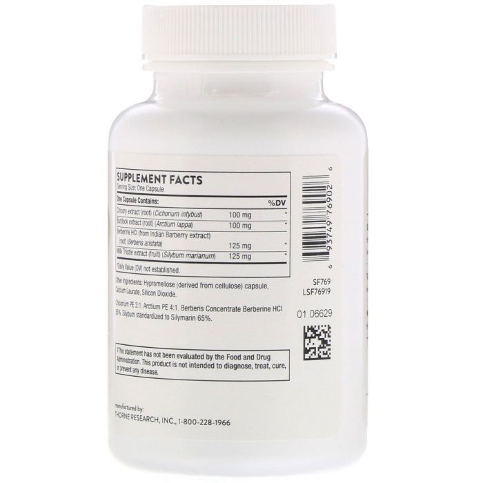Трави Thorne Research Натуральний Комплекс Очищення Печінки, Liver Cleanse, 60 кап (THR-76902) зображення 2