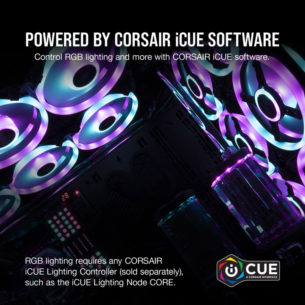Кулер для корпуса Corsair iCUE QL140 RGB (CO-9050105-WW) изображение 7