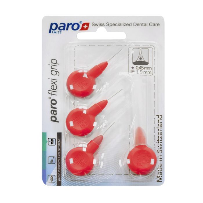 Щетки для межзубных промежутков Paro Swiss Flexi Grip xxx-тонкие Ø 1.9 мм 30 шт. (7610458810736) изображение 2