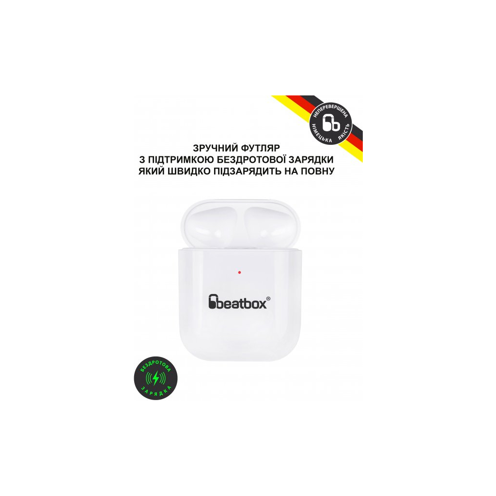 Навушники BeatBox PODS AIR 2 Wireless Charging White-Red (bbpair2wcwr) зображення 5
