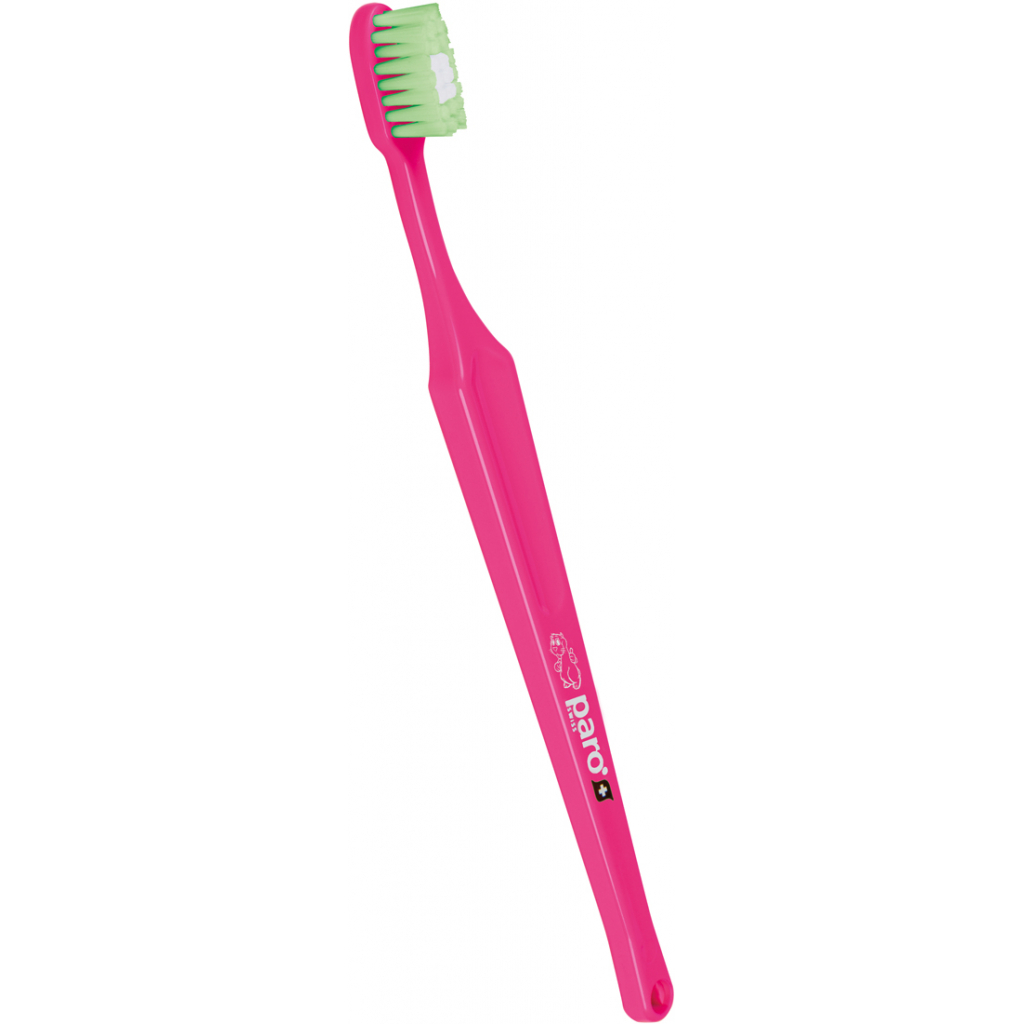 Дитяча зубна щітка Paro Swiss Baby Brush Дуже м'яка Рожева (7610458007495-pink)