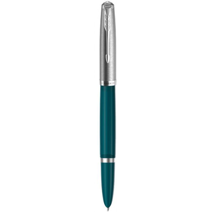 Ручка перьевая Parker PARKER 51 Teal Blue CT  FP F (55 311)