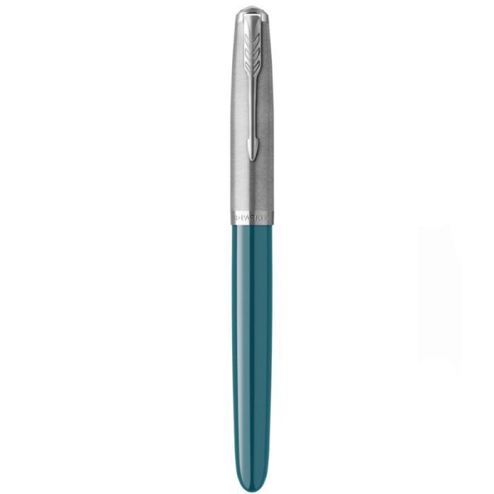Ручка перьевая Parker PARKER 51 Teal Blue CT  FP F (55 311) изображение 6