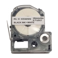 Фото - Прочее для торговли UKRMARK Стрічка для принтера етикеток  RL-E-K5WBN-BK/WT, аналог LK5WRN. 18 